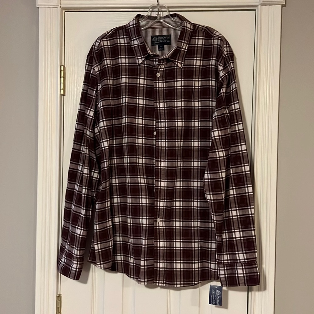 Plaid Button Down Long Sleeve Shirt